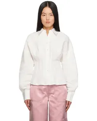 STAUD Off-White Ophelia Shirt Ivy