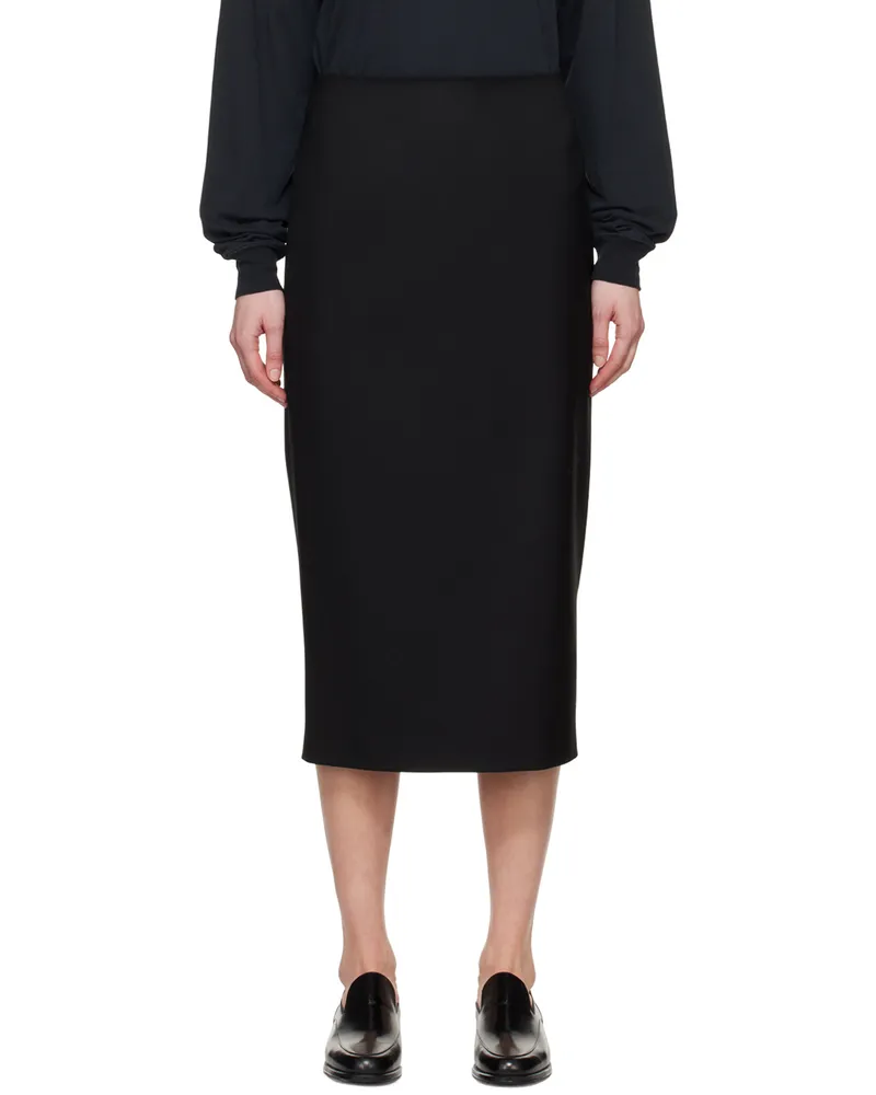 The Row Black Bartellette Midi Skirt Black