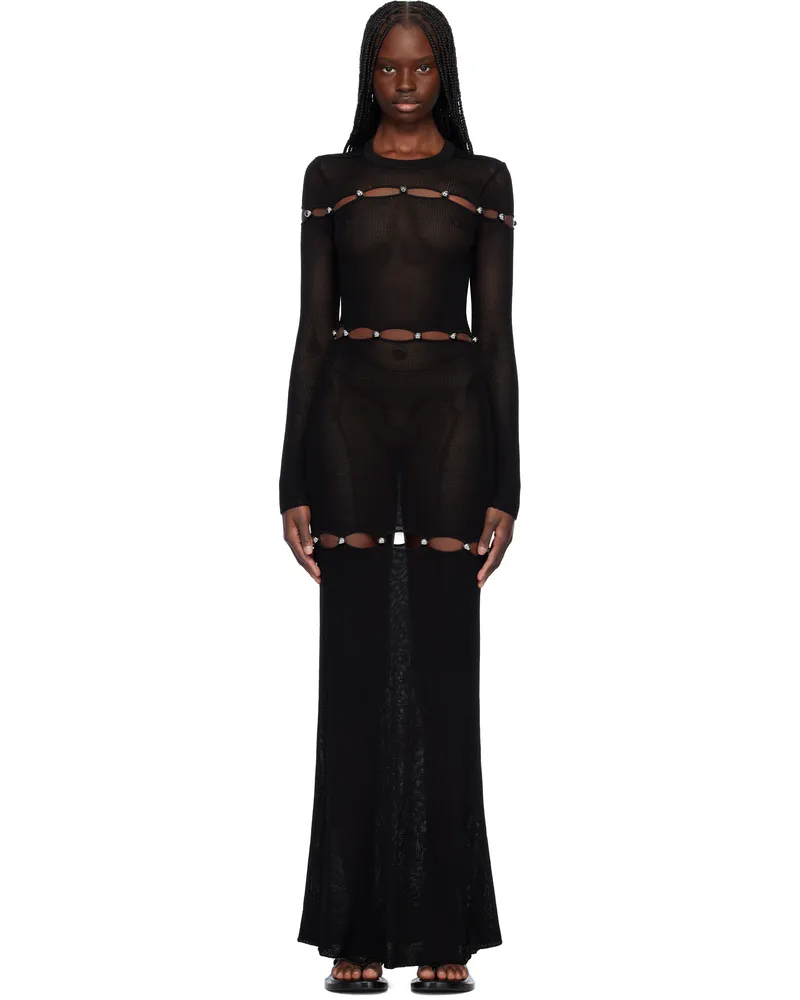 Isabel Marant Black Elmire Maxi Dress Black
