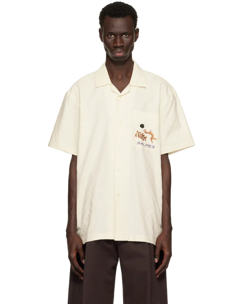 Palmes Off-White Garden Short Sleeved Shirt Off-white