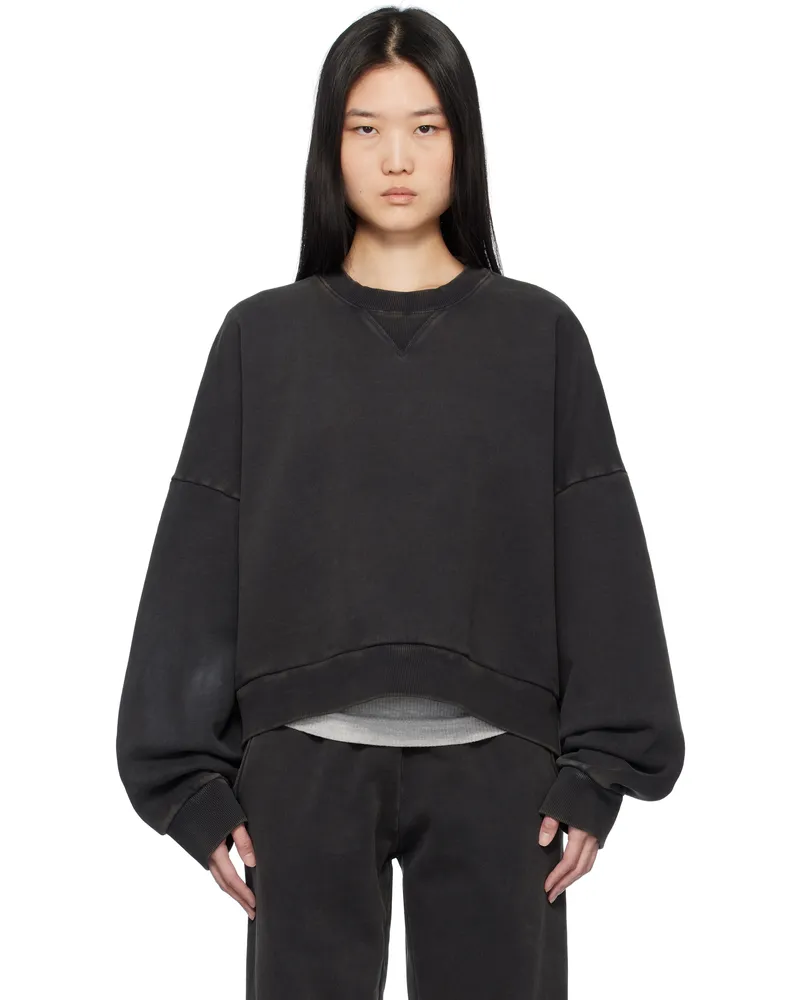 Entire Studios Black Box Crew Sweatshirt Washedblack