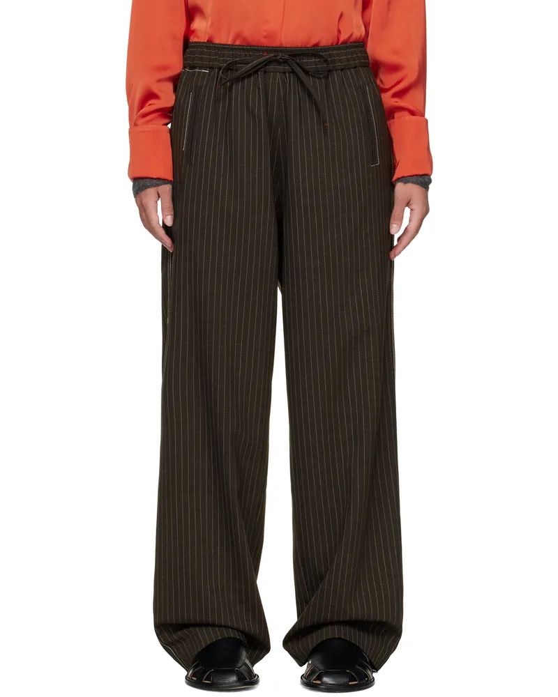 CORDERA Brown Tailoring Relaxed Trousers Shade