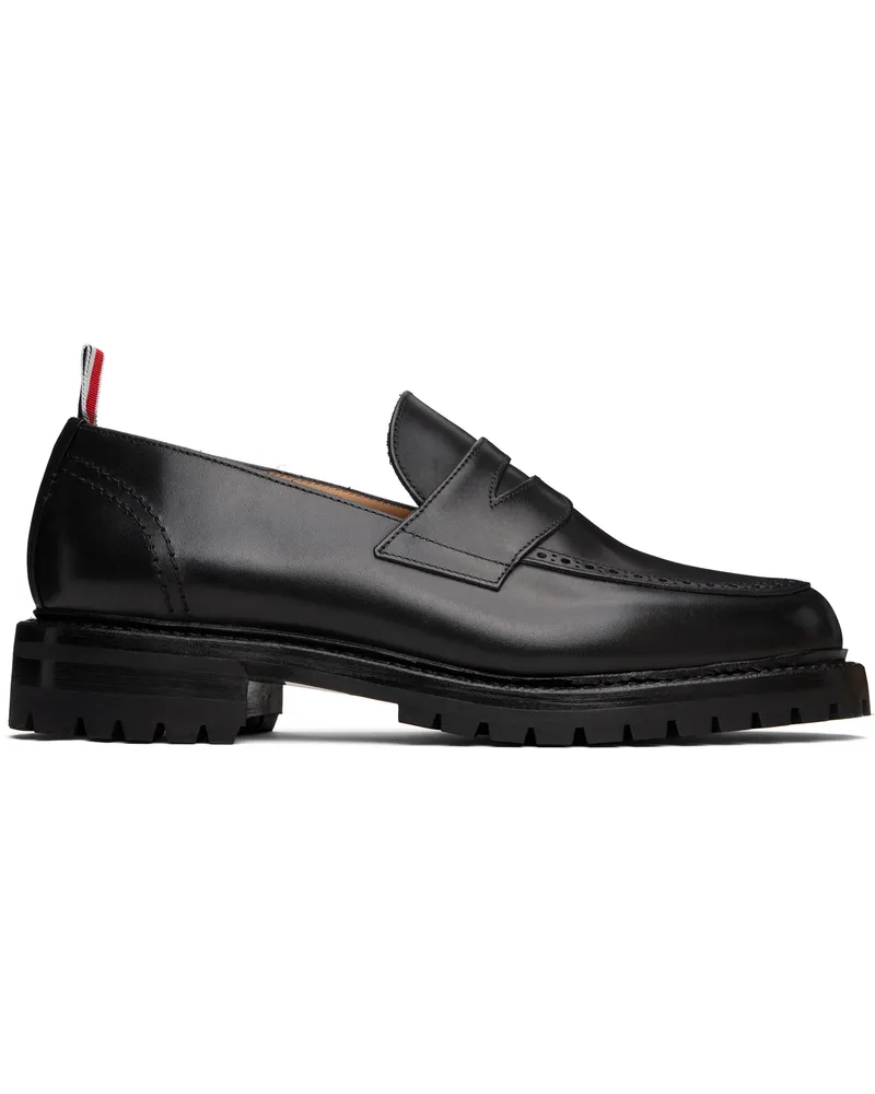 Thom Browne Black Classic Penny Loafers 001black