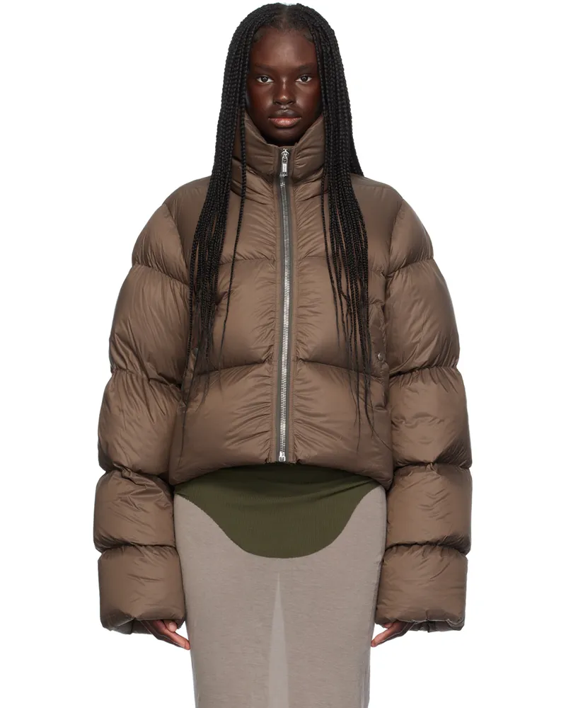 Rick Owens Brown Porterville Turtle Down Jacket 134