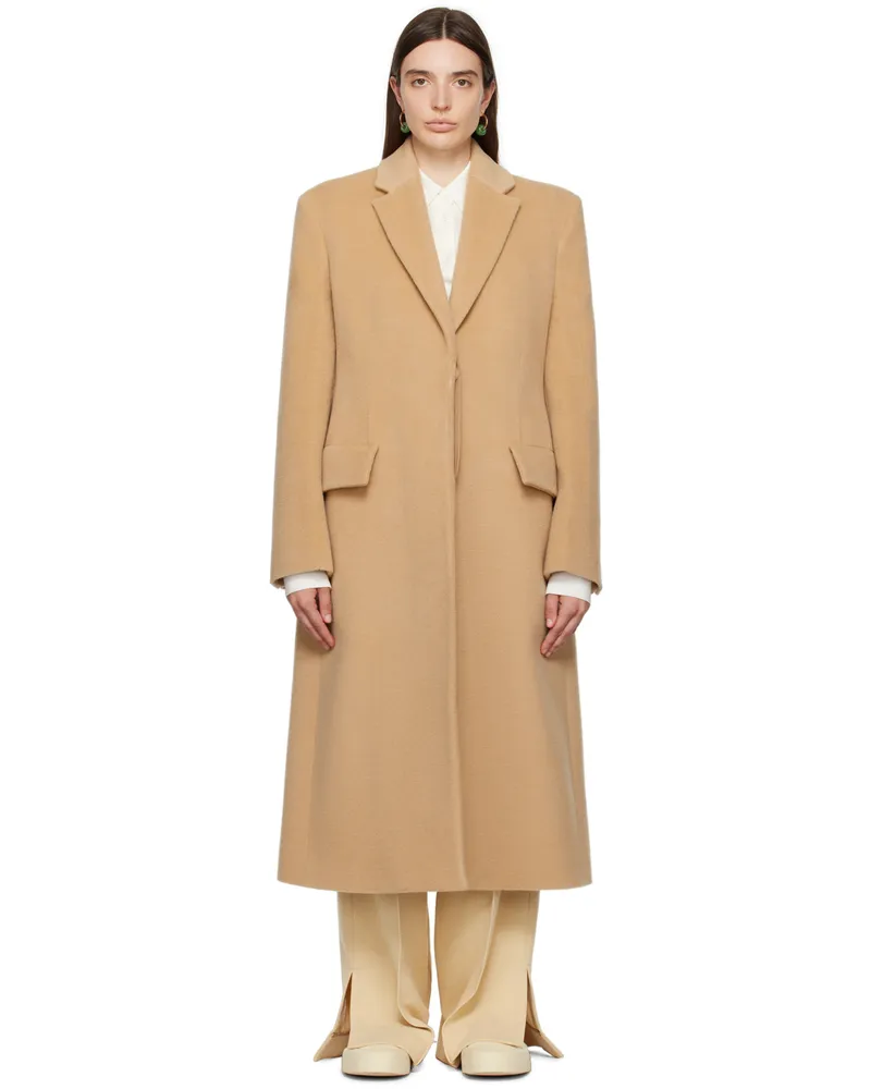 Jil Sander Tan Vented Coat 226