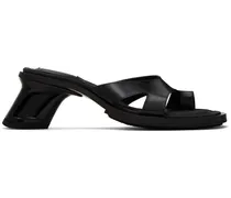 Black Ava Heeled Sandals