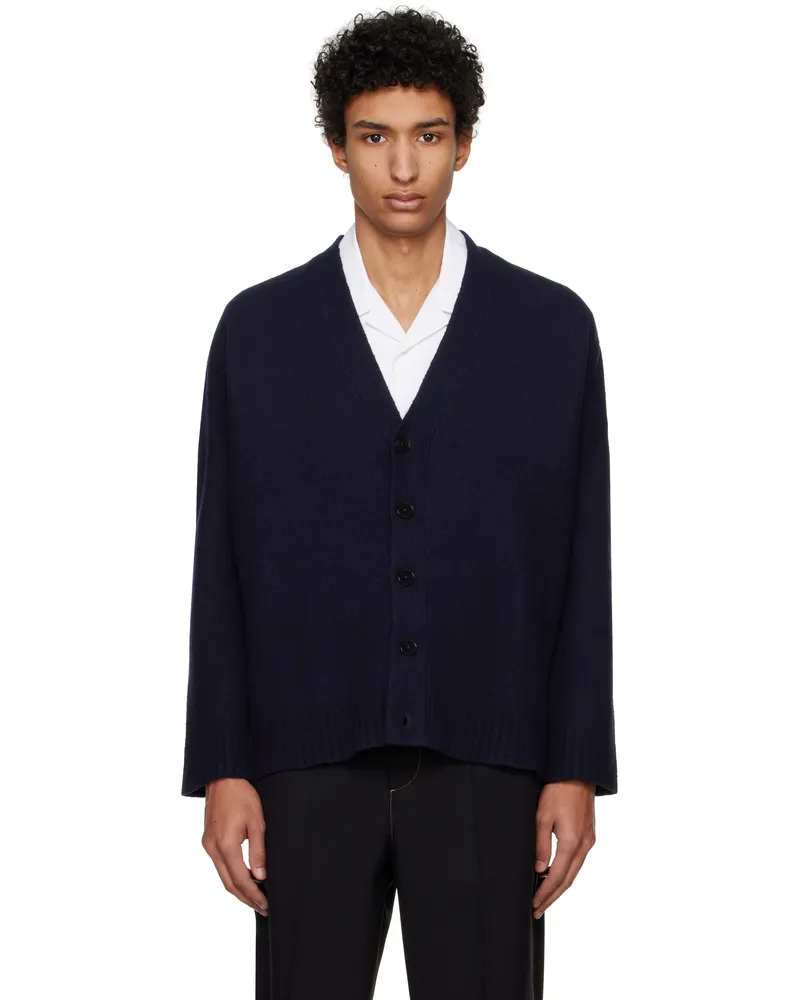 Jil Sander Navy Oversized Cardigan 402