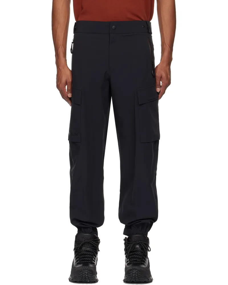 Moncler Black Waterproof Cargo Pants 999