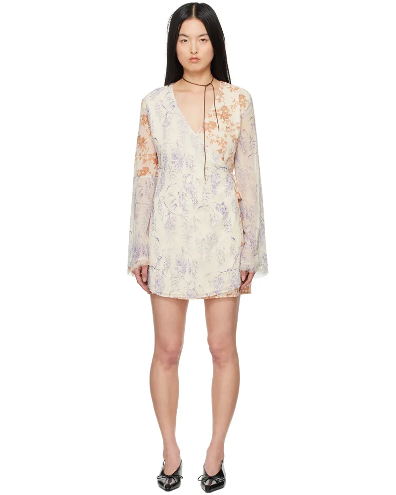 Holzweiler Beige Patchwork Minidress 1050