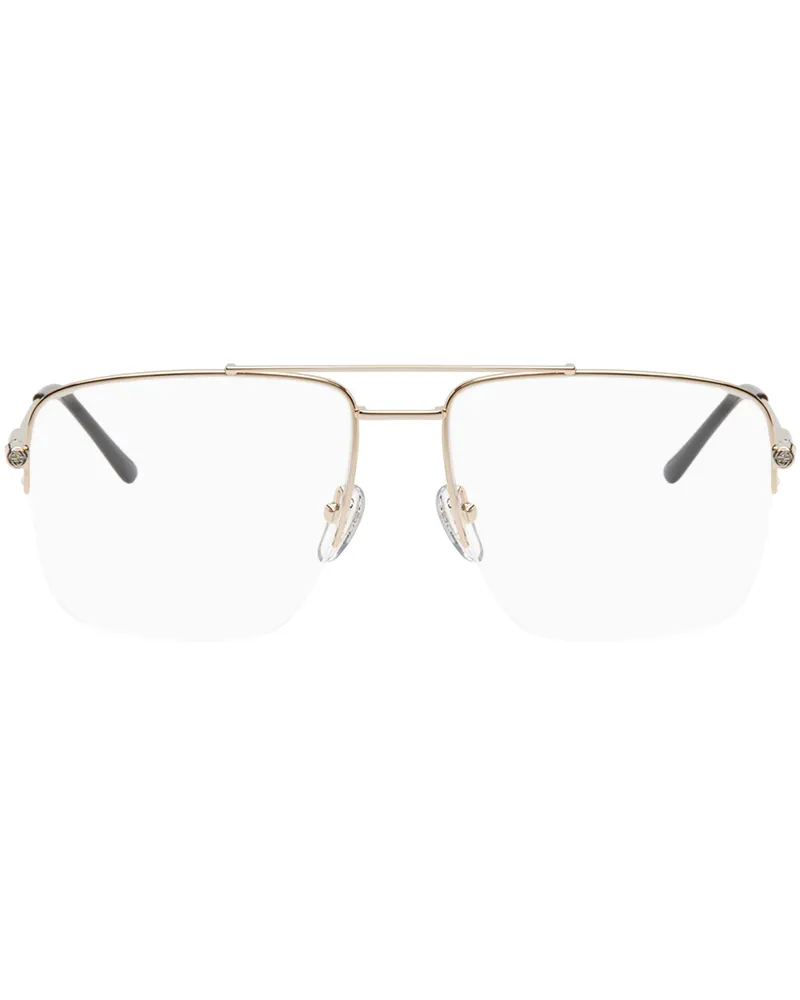 Gucci Gold Aviator Glasses 001