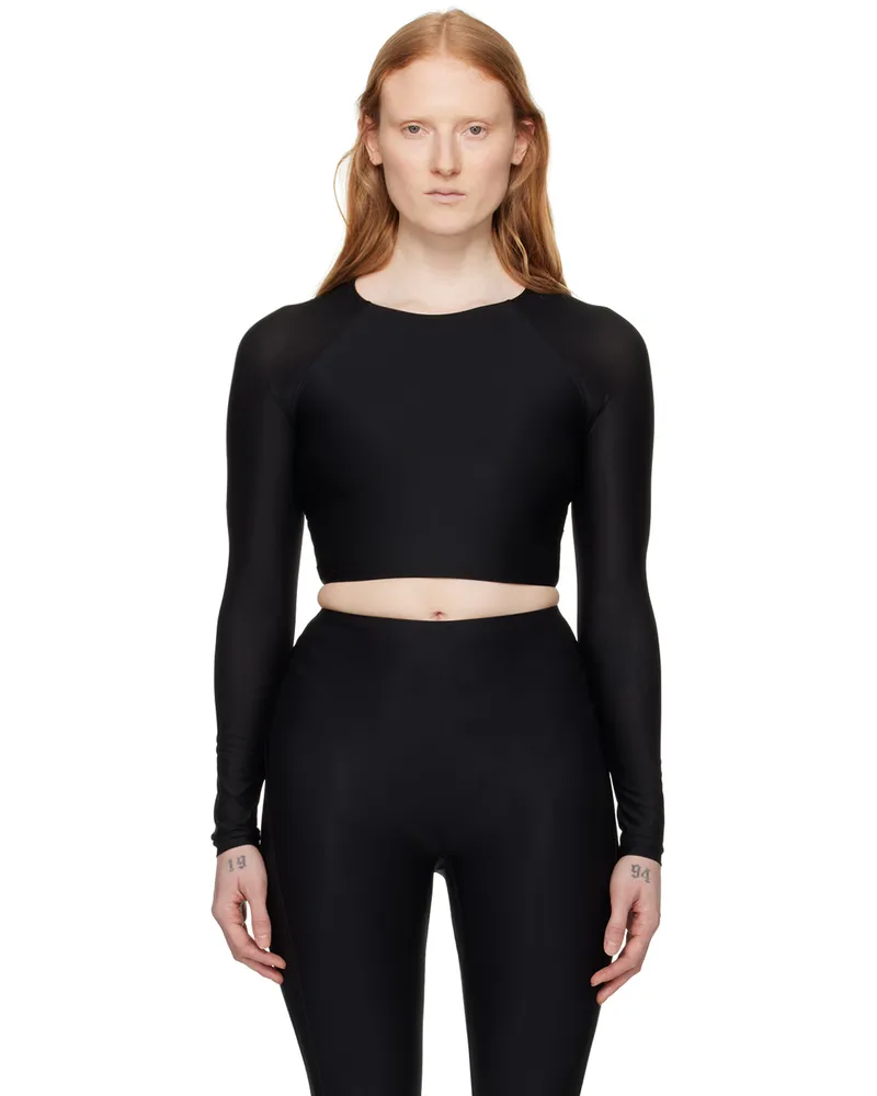 Wolford Black Active Flow Top 7005