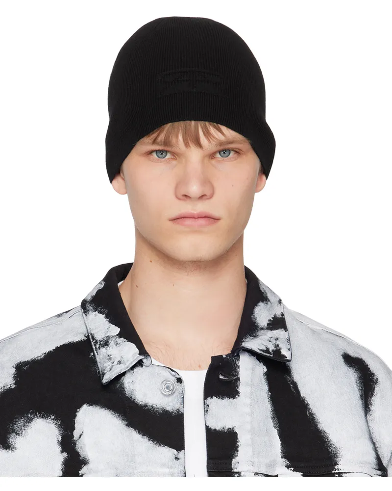 RTA Black Intarsia Beanie Black