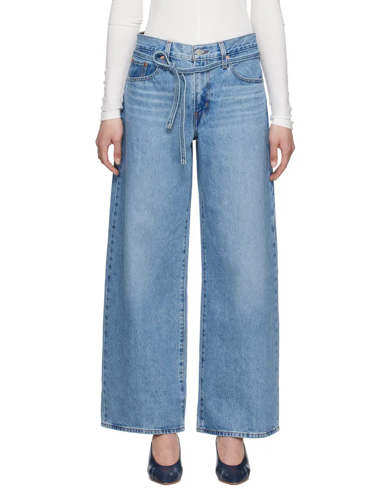 Levi's Blue XL Baggy Straight Jeans Thanks
