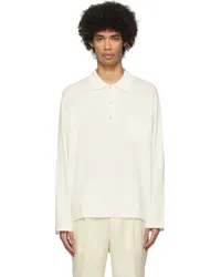 COMMAS Off-White Oversized Long Sleeve Polo Off-white