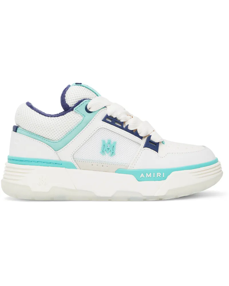 Amiri White & Blue MA-1 Sneakers Blue-leather