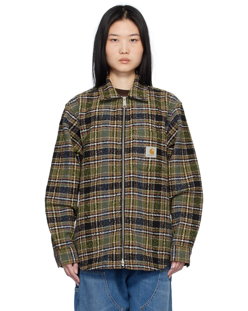 Carhartt WIP Khaki Stroy Check Shirt Jacket Stroy
