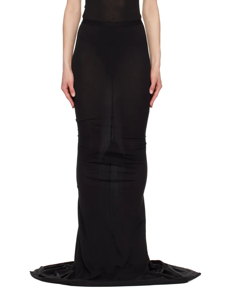 Rick Owens Black Pillar Maxi Skirt 09