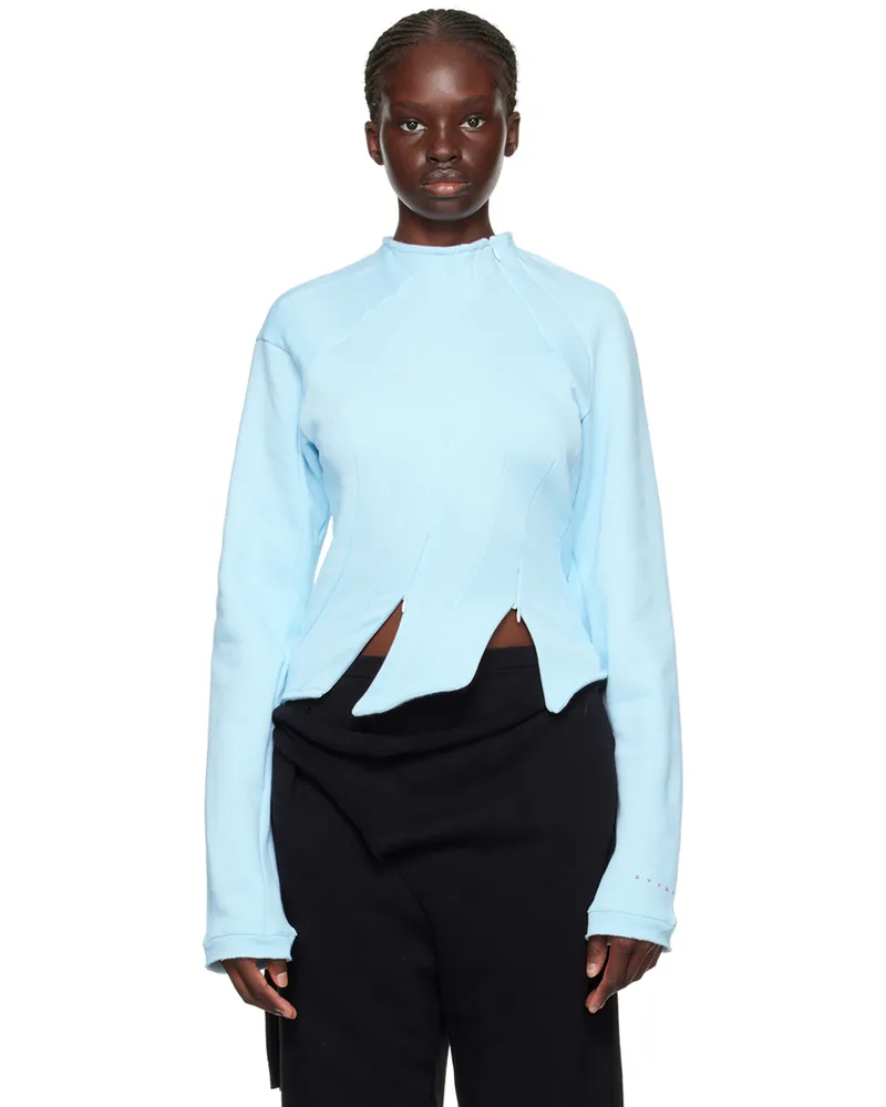 OTTOLINGER Blue Mutliline Sweatshirt Ice