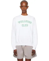 SPORTY & RICH White 'Wellness Club' Sweatshirt White