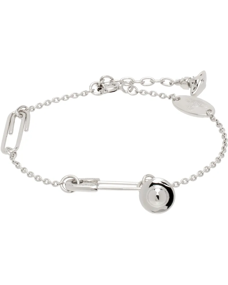 Vivienne Westwood Silver Safety Pin Bracelet P019