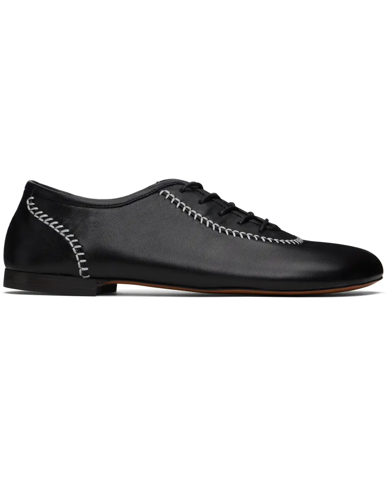 Wales Bonner Black Lace-Up Oxfords 999