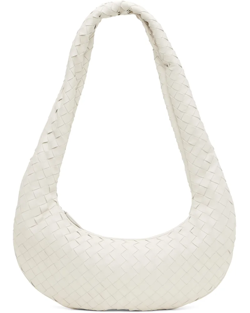 Bottega Veneta White Zip Bag 9007