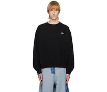Black Lettering Symbol Sweatshirt