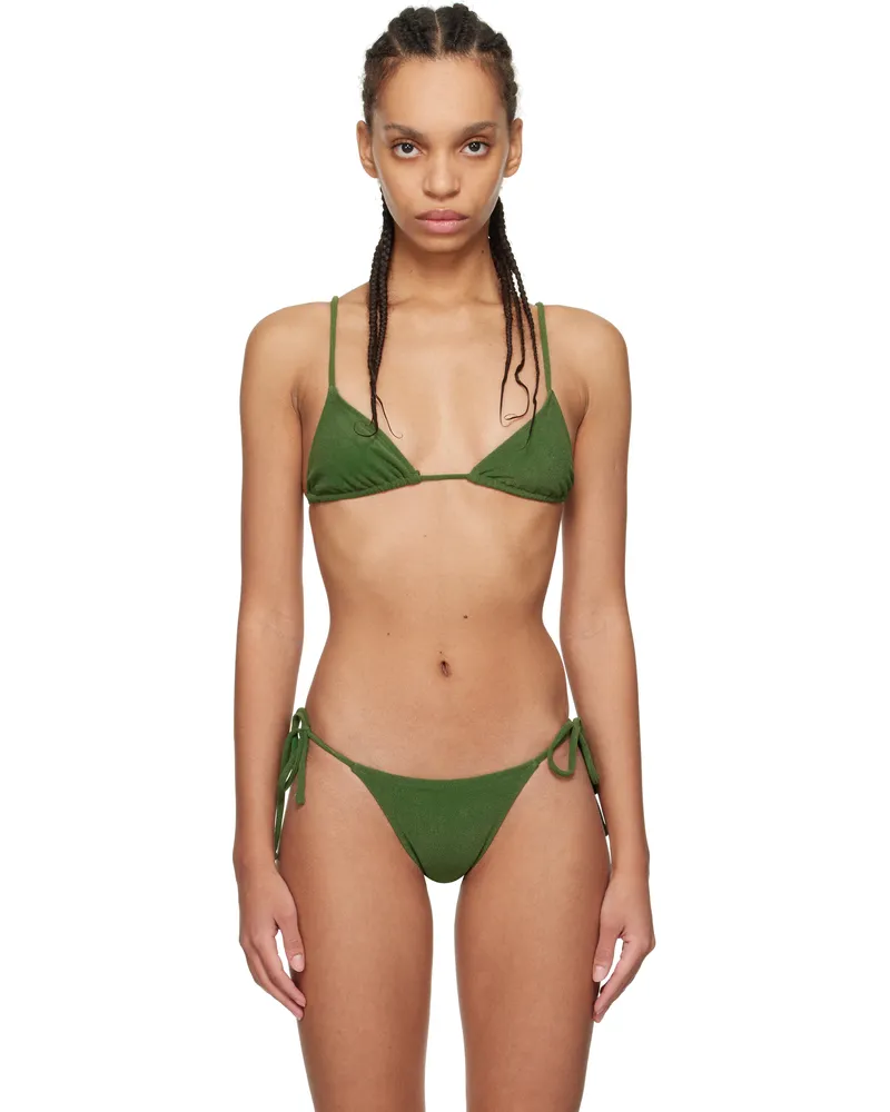 TROPIC of C Green Equator Bikini Top Palma