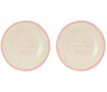 Pink 'When Life Gives You Lemons' Dessert Plate Set