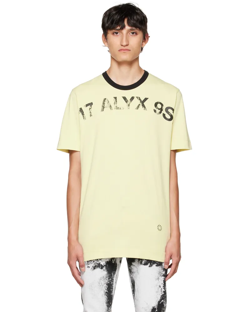 1017 ALYX 9SM Yellow Graphic T-Shirt Tan