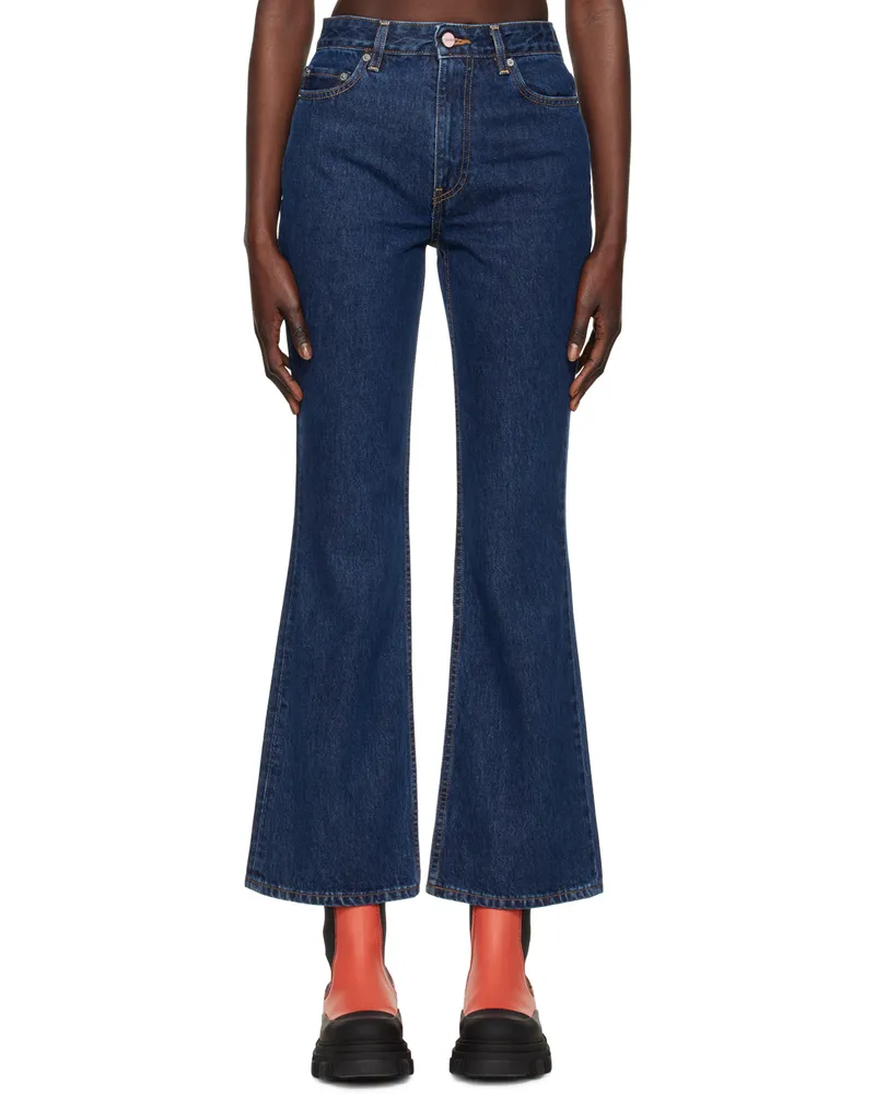 Ganni Blue Betzy Jeans 568