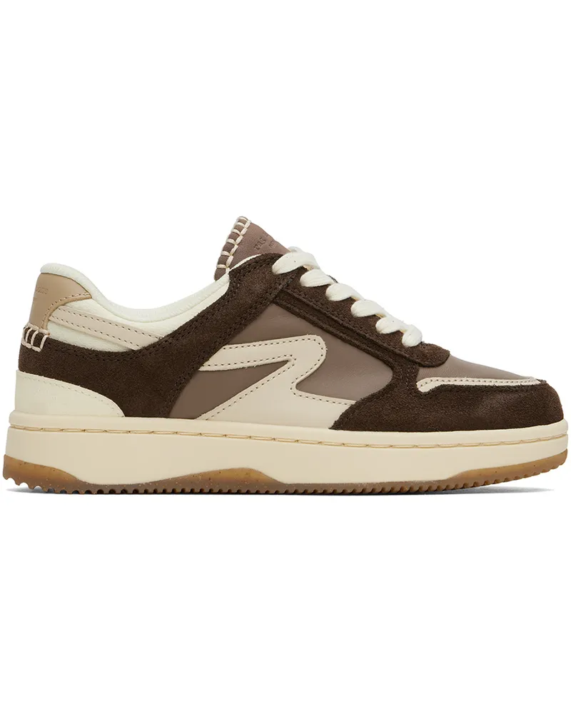 Rag & Bone Brown Retro Tennis Sneakers Mushroom