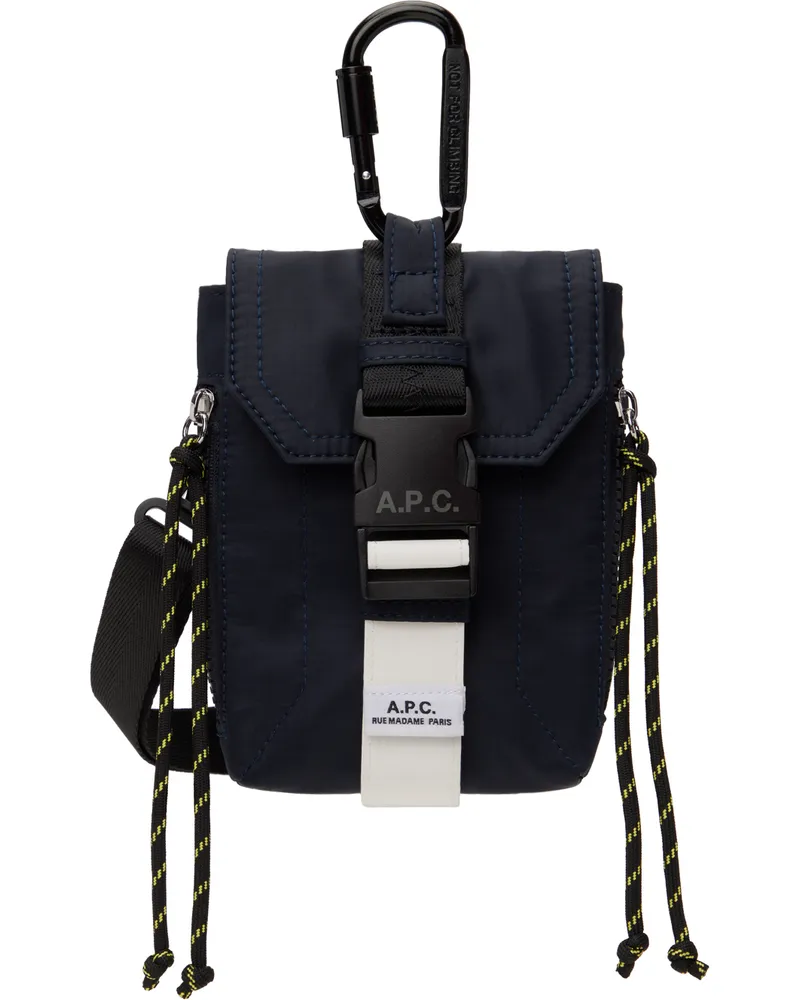 A.P.C. Navy Trek Neck Pouch Iak