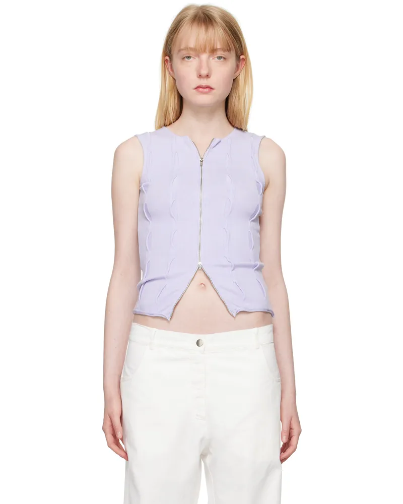 GIMAGUAS Blue Forat Tank Top Blue