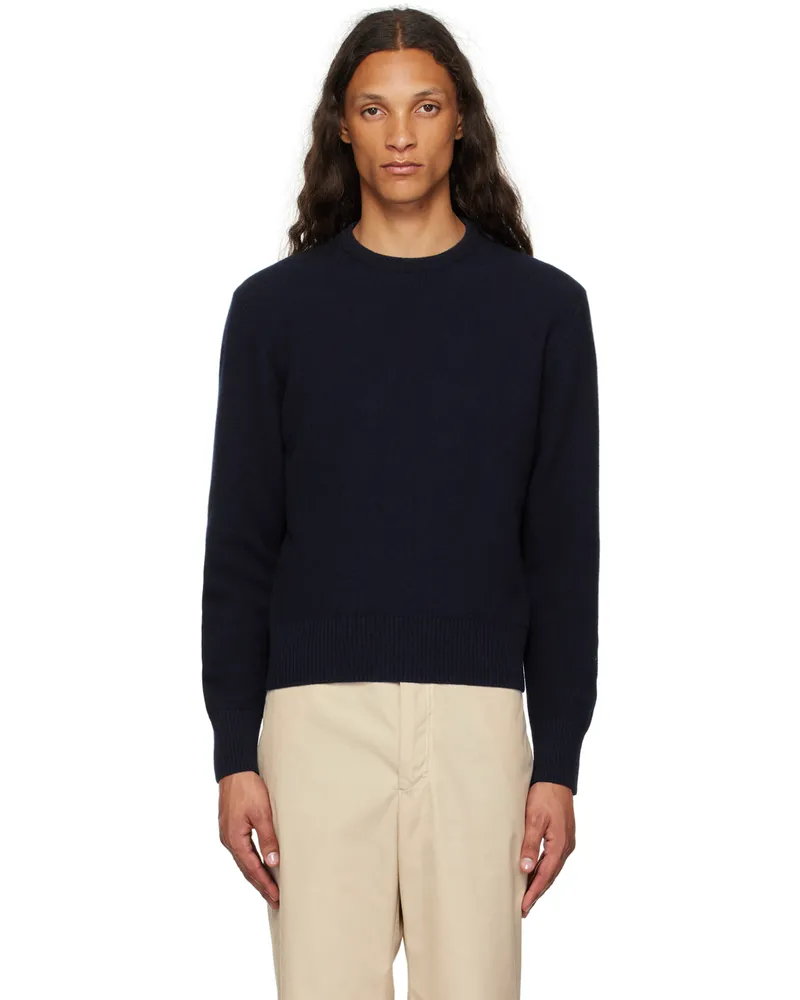Thom Browne Navy Striped Sweater 415