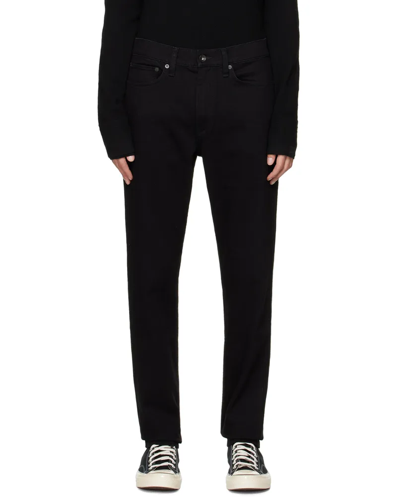 Rag & Bone Black Fit 2 Jeans Black