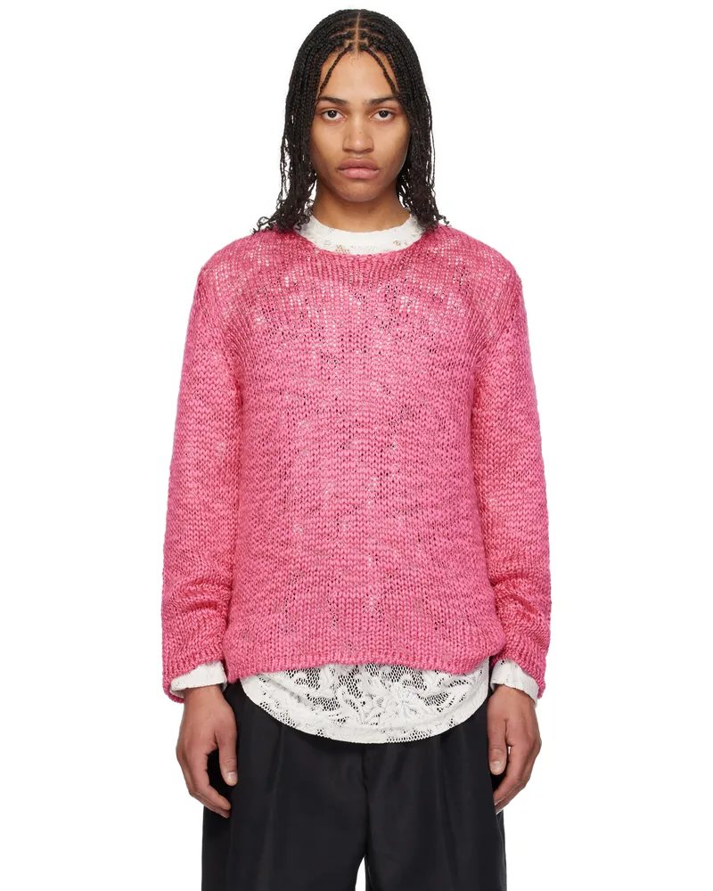 Comme des Garçons Pink Droptail Sweater Pink