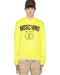 Moschino Yellow Double Smiley Hoodie Afantasy