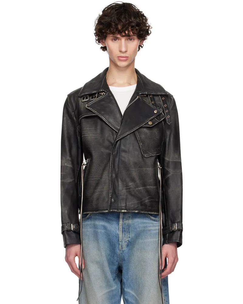 Eytys Black Achilles Leather Jacket Black