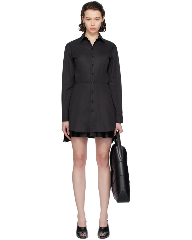 Alaïa Black Shirt-Style Minidress 999