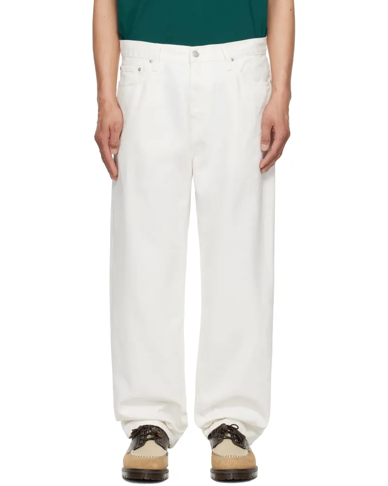 Carhartt WIP White Aaron Jeans 0202