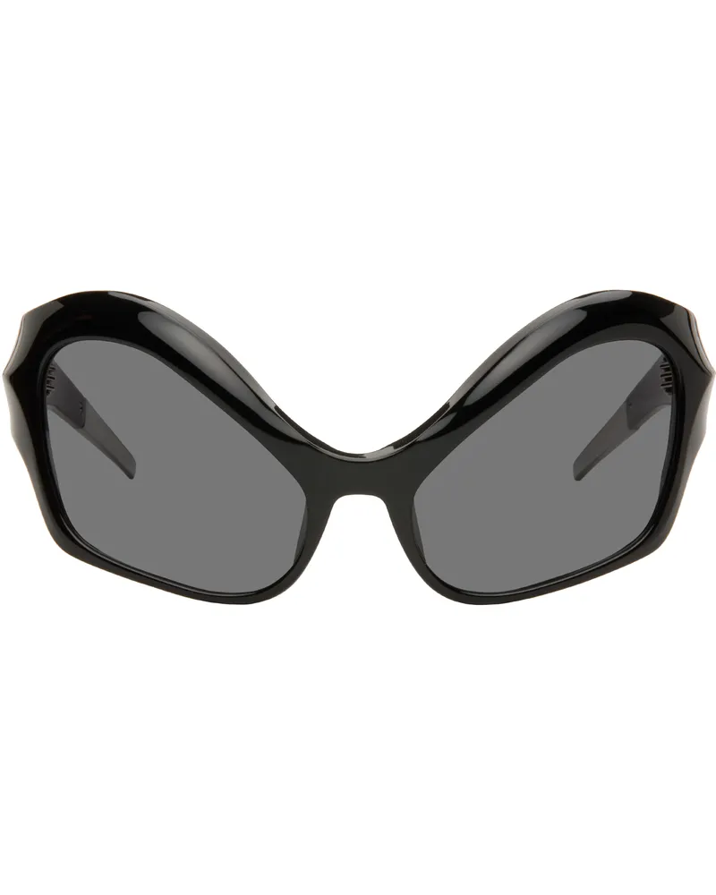 Thierry Mugler Black Cat Eye Sunglasses Black