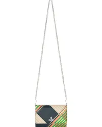 Vivienne Westwood Multicolor Saff Print Crossbody Wallet Combat