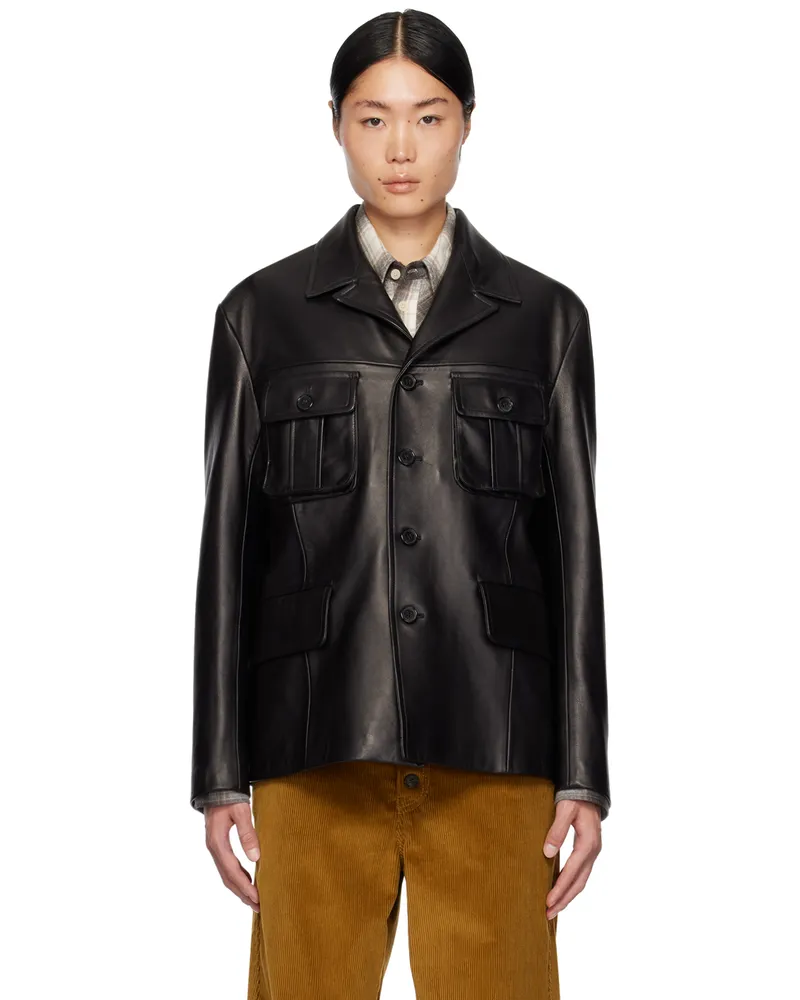 Paul Smith Black Commission Edition Leather Jacket 79