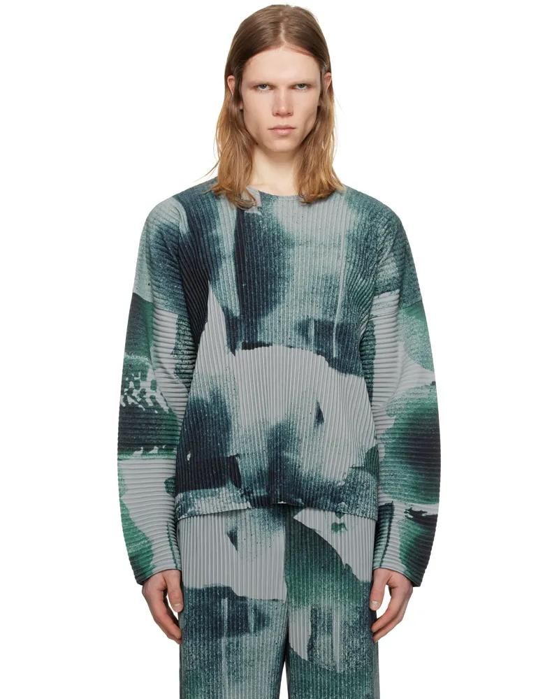 Issey Miyake Gray Wind Walk T-shirt 12-gray