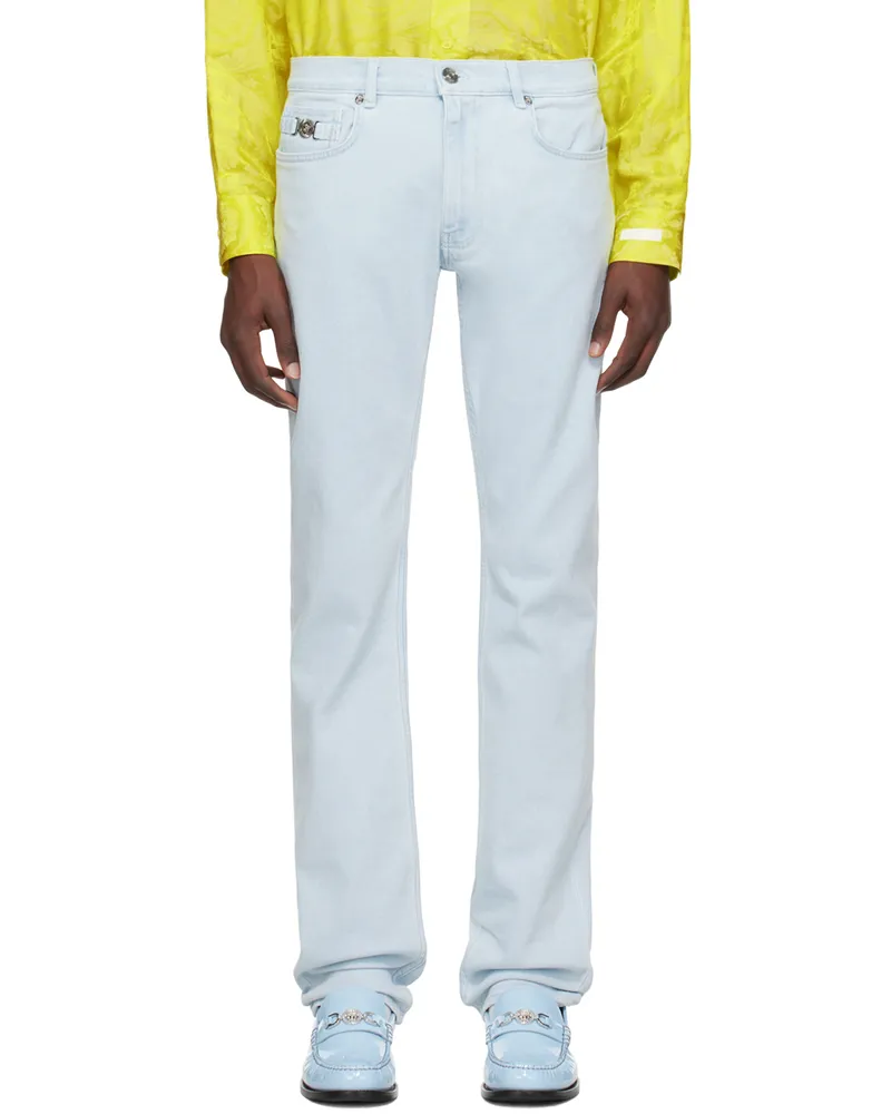 Versace Blue Slim-Fit Jeans 1d700-light