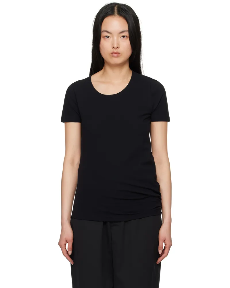 Christophe Lemaire Black Twisted T-Shirt Black