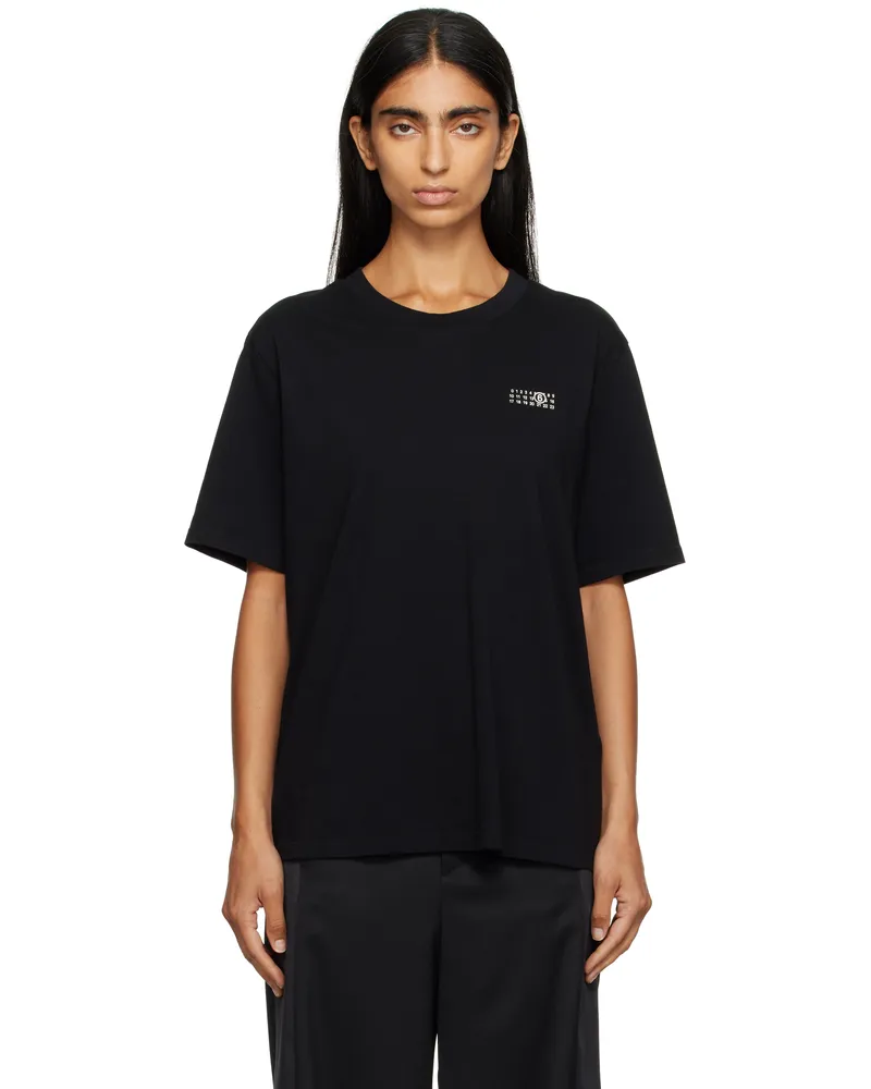 Maison Margiela Black Cotton Jersey T-shirt 900