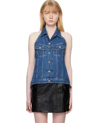 Our Legacy Indigo Strap Denim Vest Western