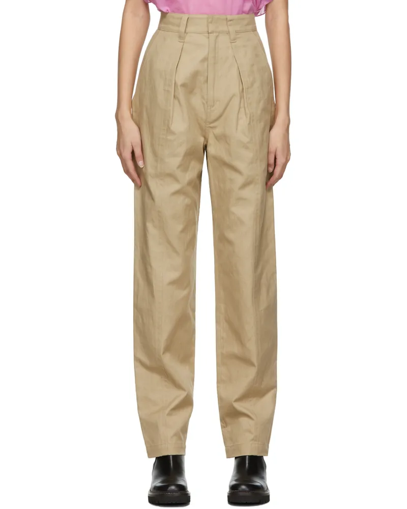 Étoile Isabel Marant Beige Ketzia Trousers 90be